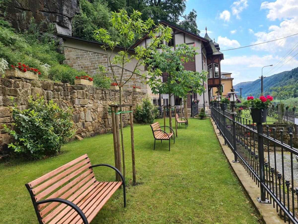Ferienwohnung Labsky Dvur Hřensko Exterior foto